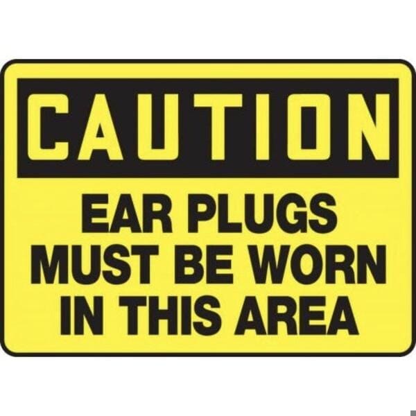 Accuform OSHA CAUTION SAFETY SIGN EYE MPPE624XT MPPE624XT - main